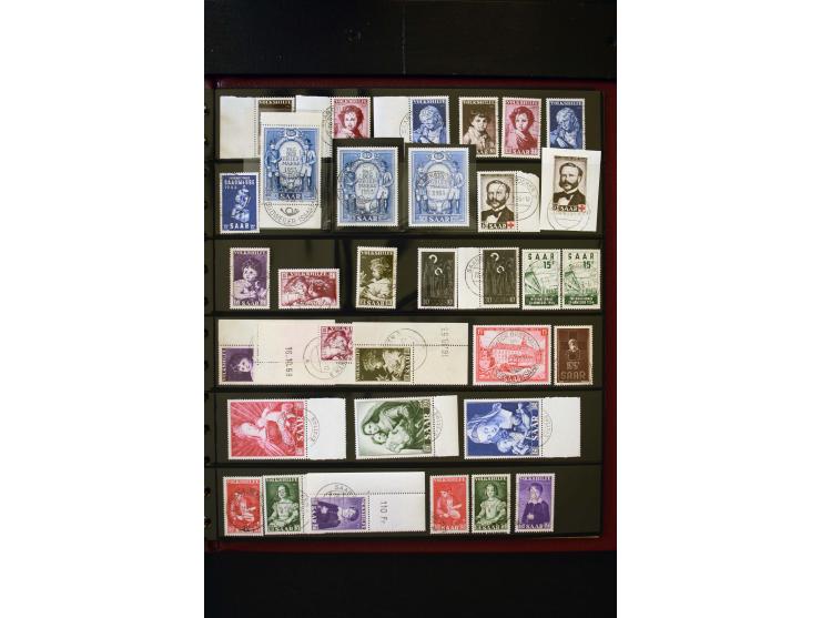 1947/56, sehr schöne postfrische und gestempelte Sammlung in den Hauptnummern weit überkomplett mit einer Vielzahl an Besonde
