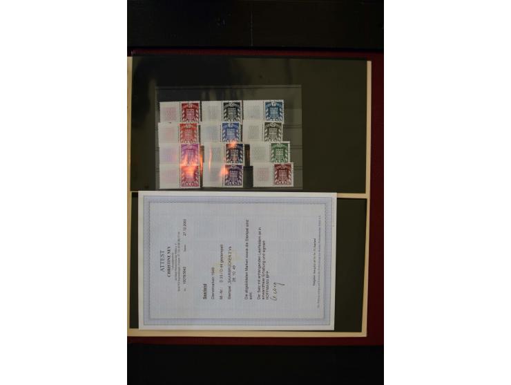1947/56, sehr schöne postfrische und gestempelte Sammlung in den Hauptnummern weit überkomplett mit einer Vielzahl an Besonde