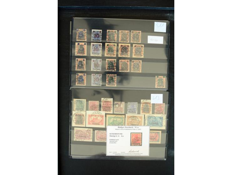 1920/23, sehr schöne gestempelte Partie mit diversen Briefen, dabei viele bessere Werte wie Mi.-Nr. 2a, 12c, 16I, 19DDII, 22b