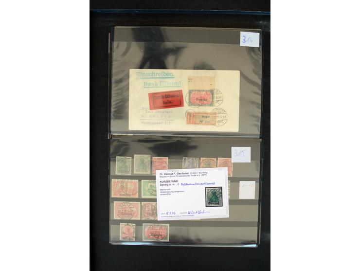 1920/23, sehr schöne gestempelte Partie mit diversen Briefen, dabei viele bessere Werte wie Mi.-Nr. 2a, 12c, 16I, 19DDII, 22b