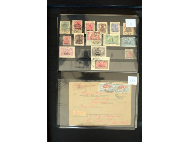 1920/23, sehr schöne gestempelte Partie mit diversen Briefen, dabei viele bessere Werte wie Mi.-Nr. 2a, 12c, 16I, 19DDII, 22b