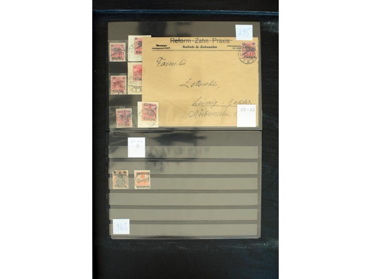 1920/23, sehr schöne gestempelte Partie mit diversen Briefen, dabei viele bessere Werte wie Mi.-Nr. 2a, 12c, 16I, 19DDII, 22b