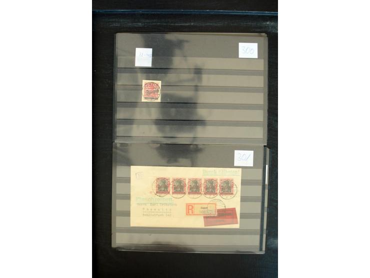 1920/23, sehr schöne gestempelte Partie mit diversen Briefen, dabei viele bessere Werte wie Mi.-Nr. 2a, 12c, 16I, 19DDII, 22b