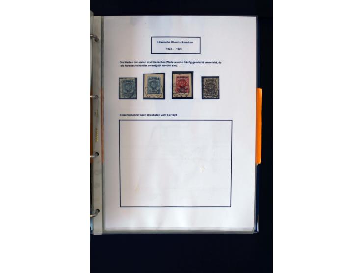 1828/1923, schöne und umfangreiche Sammlung in 7 Alben, dabei ab Vorphila über Preußen und Deutsches Reich mit gutem Brustchi