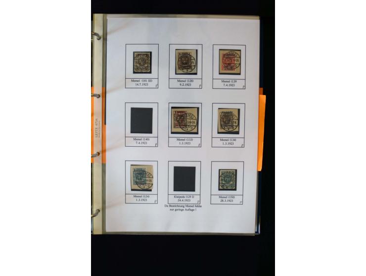 1828/1923, schöne und umfangreiche Sammlung in 7 Alben, dabei ab Vorphila über Preußen und Deutsches Reich mit gutem Brustchi