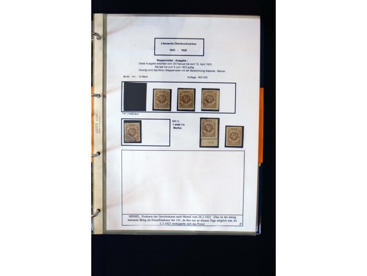1828/1923, schöne und umfangreiche Sammlung in 7 Alben, dabei ab Vorphila über Preußen und Deutsches Reich mit gutem Brustchi