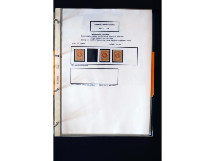 1828/1923, schöne und umfangreiche Sammlung in 7 Alben, dabei ab Vorphila über Preußen und Deutsches Reich mit gutem Brustchi