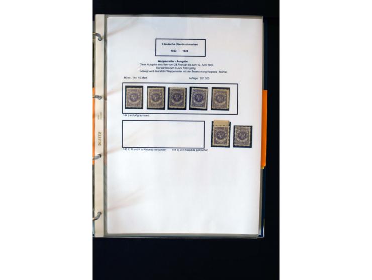 1828/1923, schöne und umfangreiche Sammlung in 7 Alben, dabei ab Vorphila über Preußen und Deutsches Reich mit gutem Brustchi