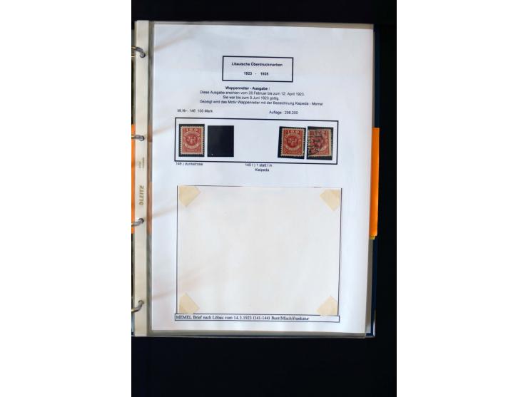 1828/1923, schöne und umfangreiche Sammlung in 7 Alben, dabei ab Vorphila über Preußen und Deutsches Reich mit gutem Brustchi