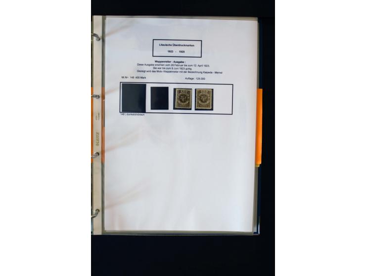 1828/1923, schöne und umfangreiche Sammlung in 7 Alben, dabei ab Vorphila über Preußen und Deutsches Reich mit gutem Brustchi