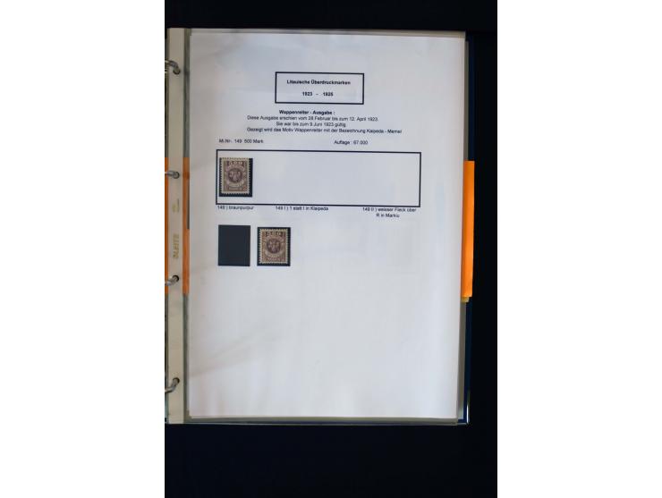 1828/1923, schöne und umfangreiche Sammlung in 7 Alben, dabei ab Vorphila über Preußen und Deutsches Reich mit gutem Brustchi