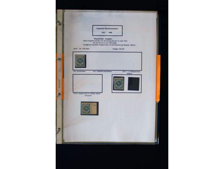 1828/1923, schöne und umfangreiche Sammlung in 7 Alben, dabei ab Vorphila über Preußen und Deutsches Reich mit gutem Brustchi