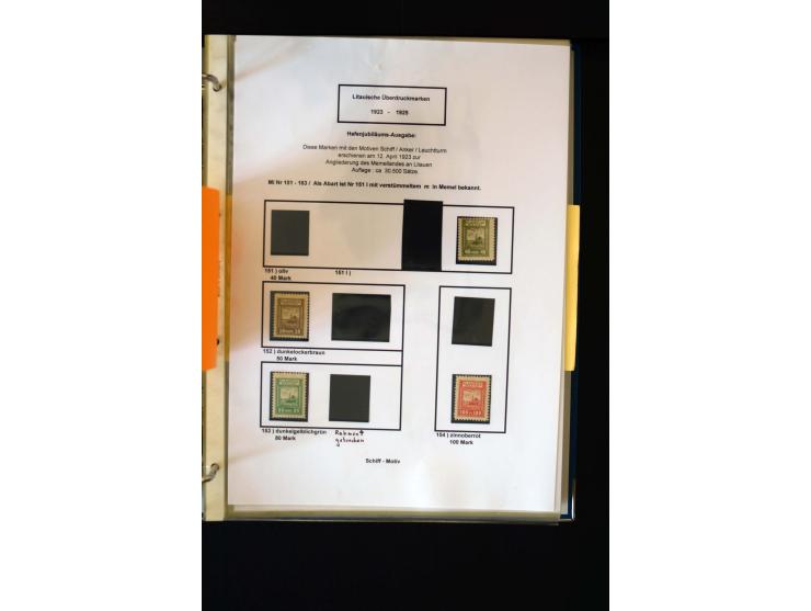1828/1923, schöne und umfangreiche Sammlung in 7 Alben, dabei ab Vorphila über Preußen und Deutsches Reich mit gutem Brustchi