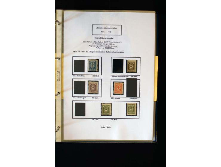 1828/1923, schöne und umfangreiche Sammlung in 7 Alben, dabei ab Vorphila über Preußen und Deutsches Reich mit gutem Brustchi