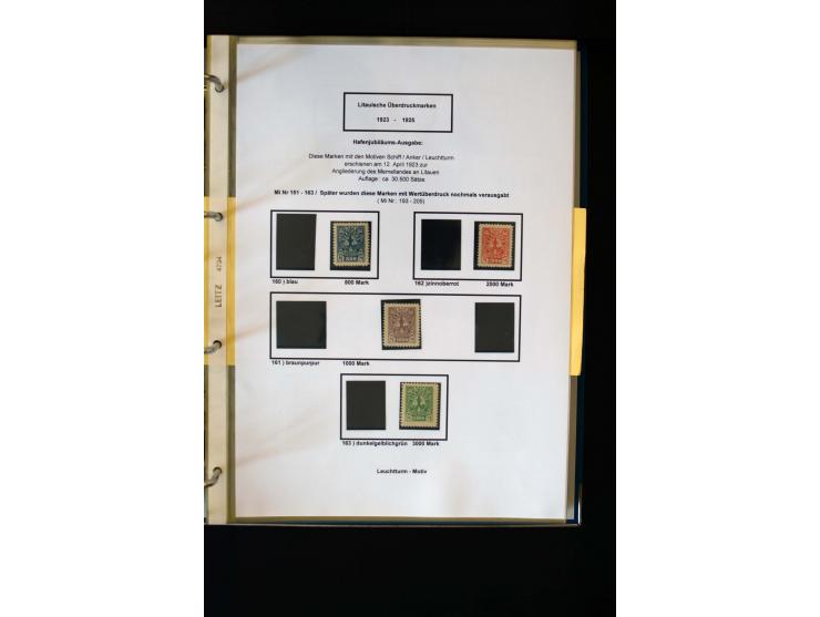 1828/1923, schöne und umfangreiche Sammlung in 7 Alben, dabei ab Vorphila über Preußen und Deutsches Reich mit gutem Brustchi