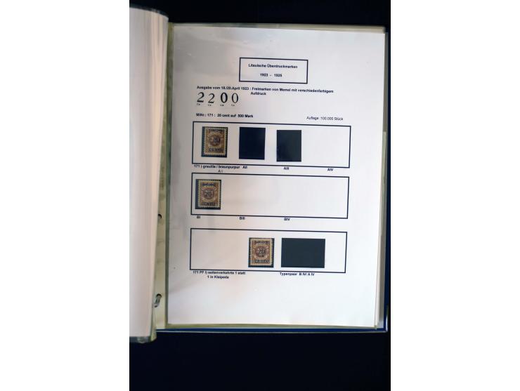 1828/1923, schöne und umfangreiche Sammlung in 7 Alben, dabei ab Vorphila über Preußen und Deutsches Reich mit gutem Brustchi