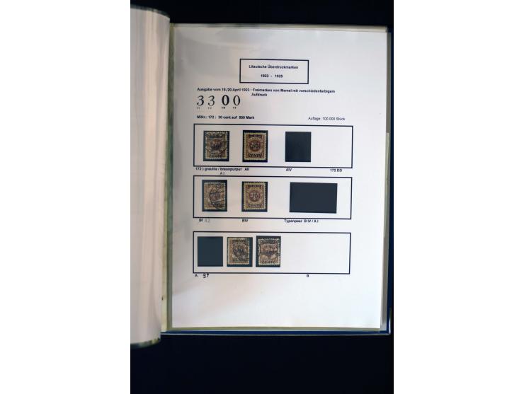 1828/1923, schöne und umfangreiche Sammlung in 7 Alben, dabei ab Vorphila über Preußen und Deutsches Reich mit gutem Brustchi