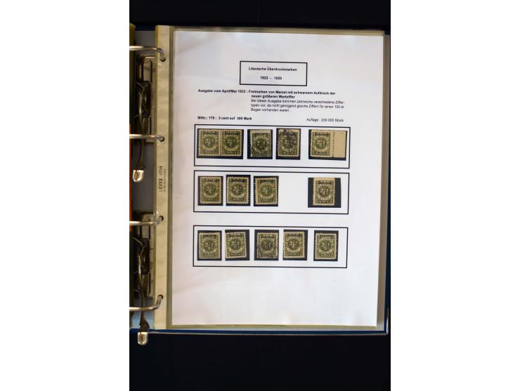1828/1923, schöne und umfangreiche Sammlung in 7 Alben, dabei ab Vorphila über Preußen und Deutsches Reich mit gutem Brustchi