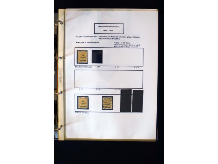 1828/1923, schöne und umfangreiche Sammlung in 7 Alben, dabei ab Vorphila über Preußen und Deutsches Reich mit gutem Brustchi