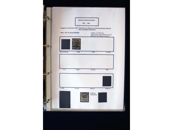 1828/1923, schöne und umfangreiche Sammlung in 7 Alben, dabei ab Vorphila über Preußen und Deutsches Reich mit gutem Brustchi