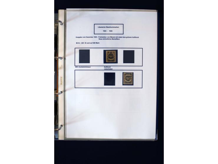 1828/1923, schöne und umfangreiche Sammlung in 7 Alben, dabei ab Vorphila über Preußen und Deutsches Reich mit gutem Brustchi