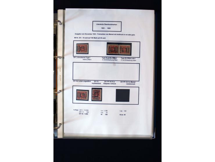 1828/1923, schöne und umfangreiche Sammlung in 7 Alben, dabei ab Vorphila über Preußen und Deutsches Reich mit gutem Brustchi