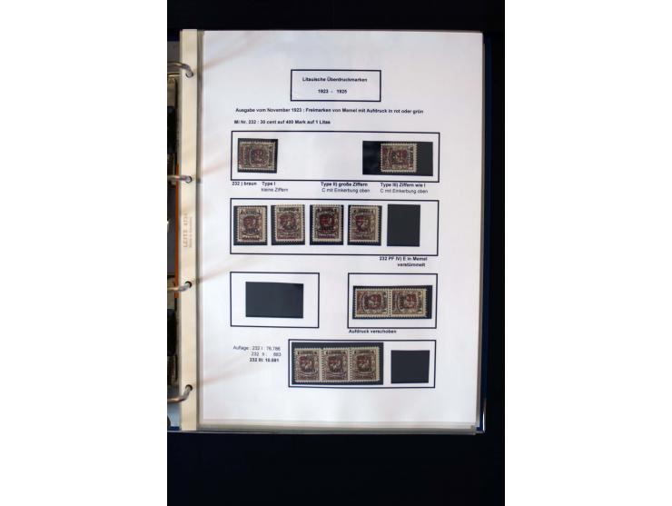 1828/1923, schöne und umfangreiche Sammlung in 7 Alben, dabei ab Vorphila über Preußen und Deutsches Reich mit gutem Brustchi