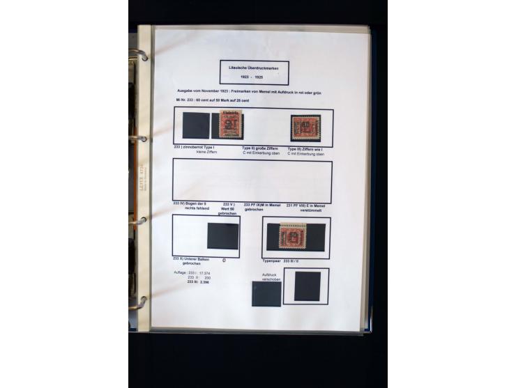 1828/1923, schöne und umfangreiche Sammlung in 7 Alben, dabei ab Vorphila über Preußen und Deutsches Reich mit gutem Brustchi