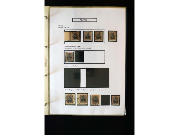 1828/1923, schöne und umfangreiche Sammlung in 7 Alben, dabei ab Vorphila über Preußen und Deutsches Reich mit gutem Brustchi