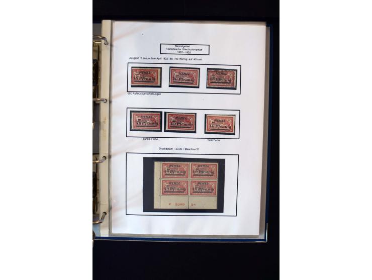 1828/1923, schöne und umfangreiche Sammlung in 7 Alben, dabei ab Vorphila über Preußen und Deutsches Reich mit gutem Brustchi