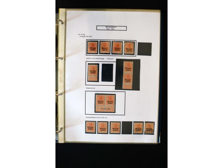 1828/1923, schöne und umfangreiche Sammlung in 7 Alben, dabei ab Vorphila über Preußen und Deutsches Reich mit gutem Brustchi