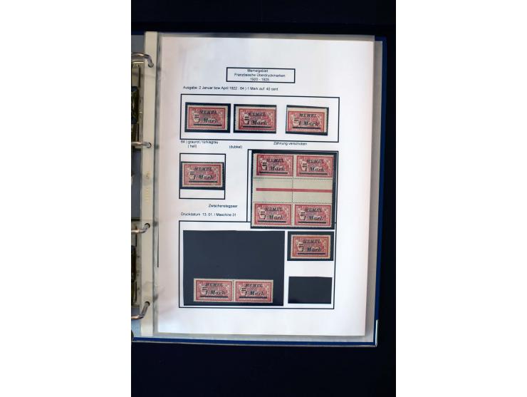 1828/1923, schöne und umfangreiche Sammlung in 7 Alben, dabei ab Vorphila über Preußen und Deutsches Reich mit gutem Brustchi