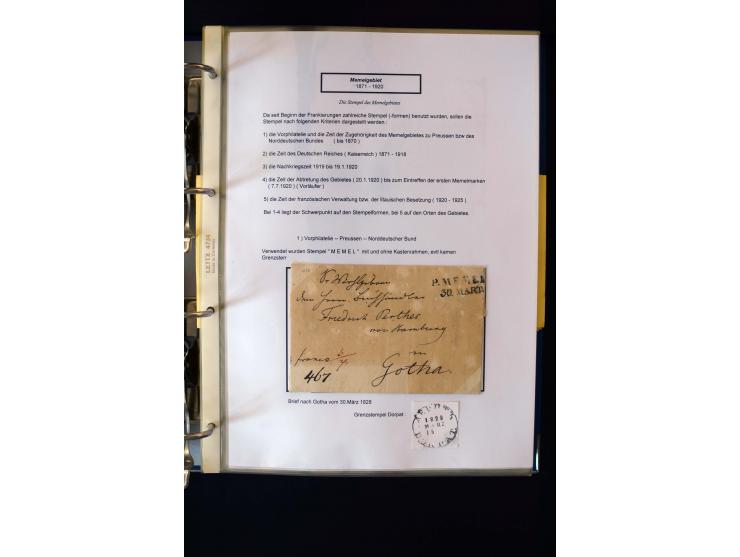 1828/1923, schöne und umfangreiche Sammlung in 7 Alben, dabei ab Vorphila über Preußen und Deutsches Reich mit gutem Brustchi