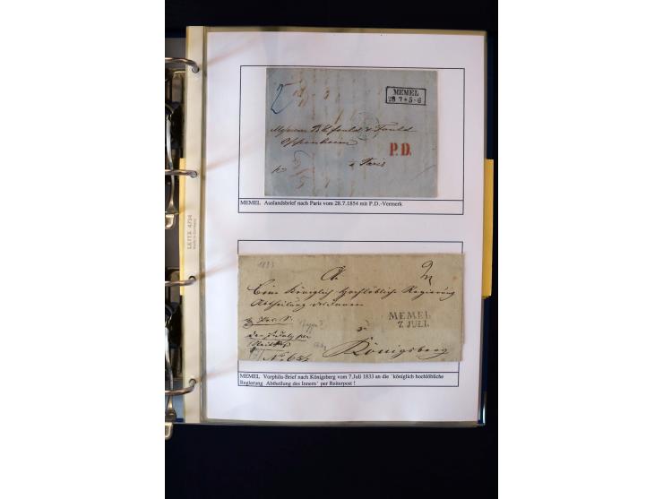 1828/1923, schöne und umfangreiche Sammlung in 7 Alben, dabei ab Vorphila über Preußen und Deutsches Reich mit gutem Brustchi