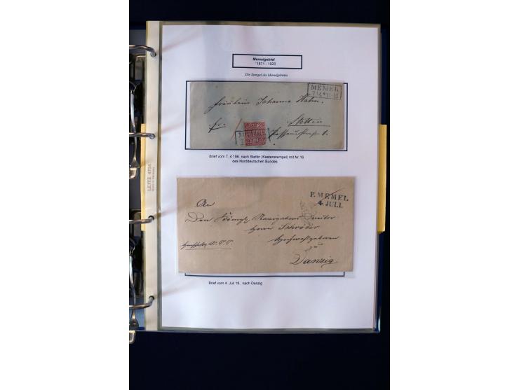 1828/1923, schöne und umfangreiche Sammlung in 7 Alben, dabei ab Vorphila über Preußen und Deutsches Reich mit gutem Brustchi