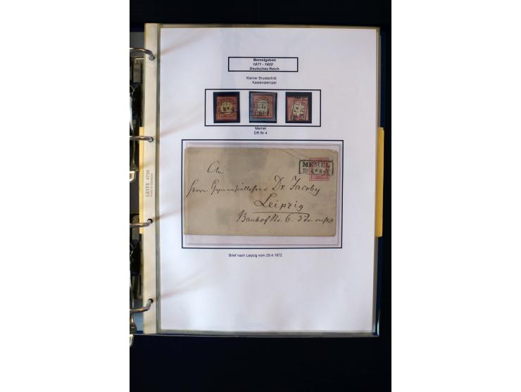 1828/1923, schöne und umfangreiche Sammlung in 7 Alben, dabei ab Vorphila über Preußen und Deutsches Reich mit gutem Brustchi