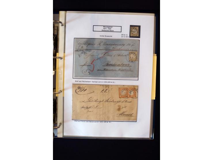 1828/1923, schöne und umfangreiche Sammlung in 7 Alben, dabei ab Vorphila über Preußen und Deutsches Reich mit gutem Brustchi