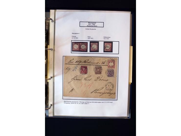 1828/1923, schöne und umfangreiche Sammlung in 7 Alben, dabei ab Vorphila über Preußen und Deutsches Reich mit gutem Brustchi