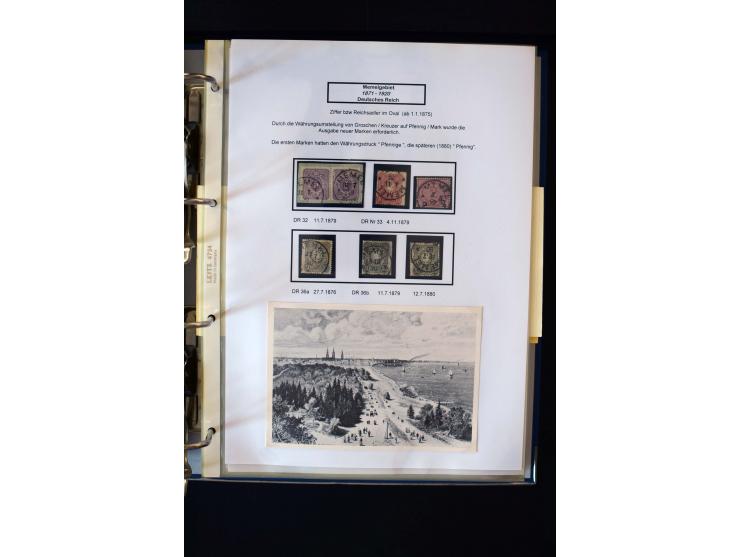 1828/1923, schöne und umfangreiche Sammlung in 7 Alben, dabei ab Vorphila über Preußen und Deutsches Reich mit gutem Brustchi