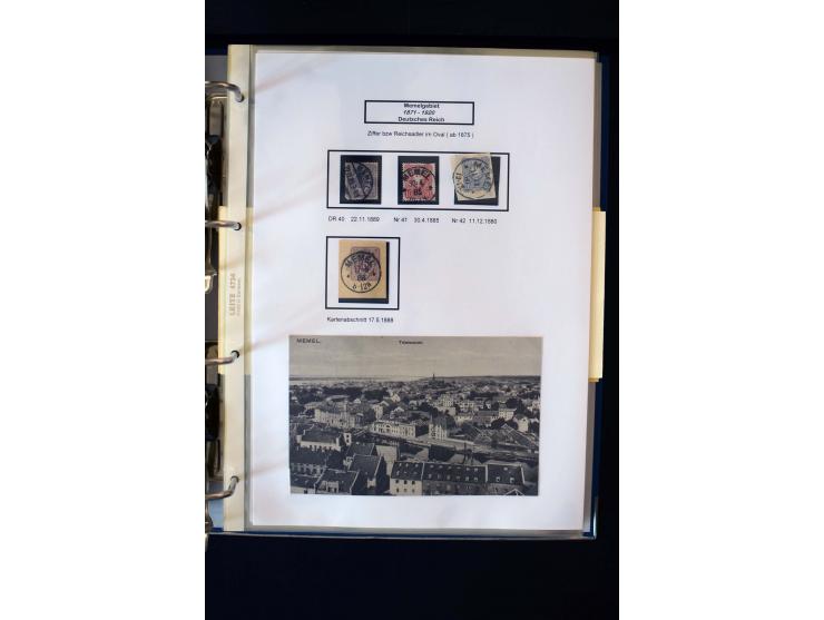 1828/1923, schöne und umfangreiche Sammlung in 7 Alben, dabei ab Vorphila über Preußen und Deutsches Reich mit gutem Brustchi
