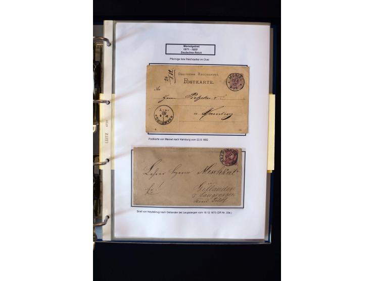 1828/1923, schöne und umfangreiche Sammlung in 7 Alben, dabei ab Vorphila über Preußen und Deutsches Reich mit gutem Brustchi