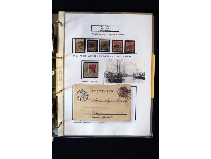 1828/1923, schöne und umfangreiche Sammlung in 7 Alben, dabei ab Vorphila über Preußen und Deutsches Reich mit gutem Brustchi