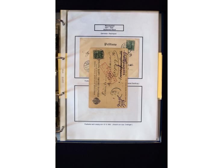 1828/1923, schöne und umfangreiche Sammlung in 7 Alben, dabei ab Vorphila über Preußen und Deutsches Reich mit gutem Brustchi