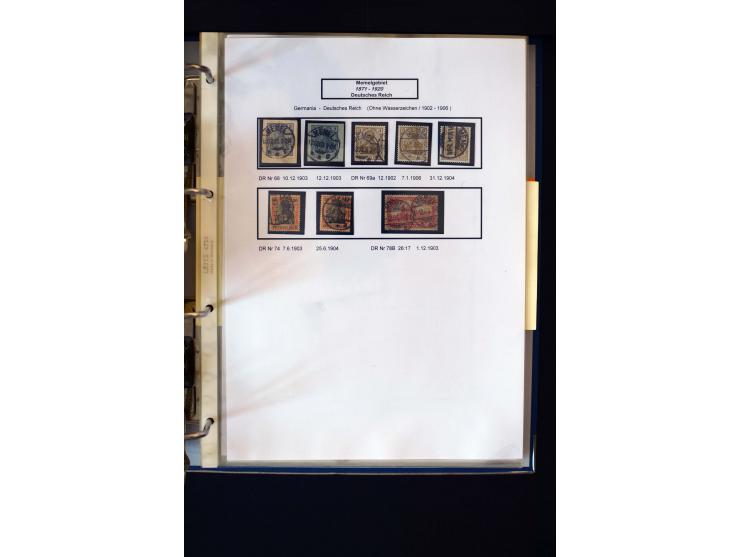 1828/1923, schöne und umfangreiche Sammlung in 7 Alben, dabei ab Vorphila über Preußen und Deutsches Reich mit gutem Brustchi