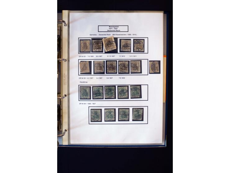 1828/1923, schöne und umfangreiche Sammlung in 7 Alben, dabei ab Vorphila über Preußen und Deutsches Reich mit gutem Brustchi