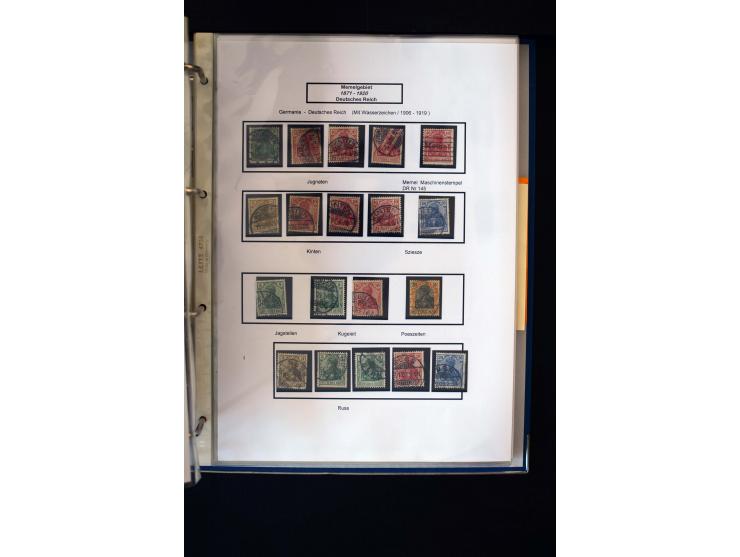 1828/1923, schöne und umfangreiche Sammlung in 7 Alben, dabei ab Vorphila über Preußen und Deutsches Reich mit gutem Brustchi
