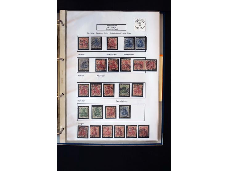 1828/1923, schöne und umfangreiche Sammlung in 7 Alben, dabei ab Vorphila über Preußen und Deutsches Reich mit gutem Brustchi