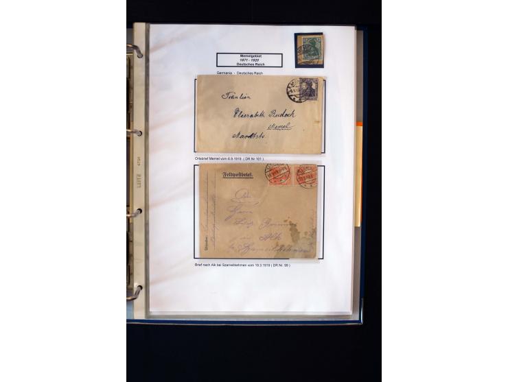 1828/1923, schöne und umfangreiche Sammlung in 7 Alben, dabei ab Vorphila über Preußen und Deutsches Reich mit gutem Brustchi