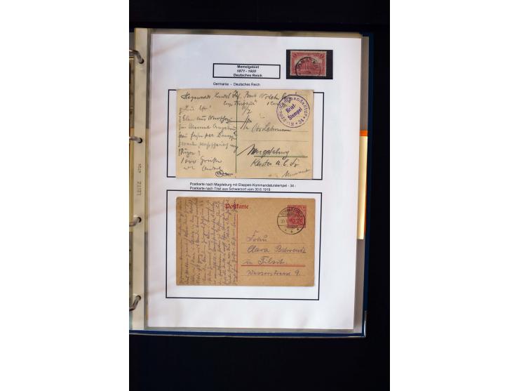 1828/1923, schöne und umfangreiche Sammlung in 7 Alben, dabei ab Vorphila über Preußen und Deutsches Reich mit gutem Brustchi