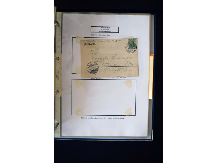 1828/1923, schöne und umfangreiche Sammlung in 7 Alben, dabei ab Vorphila über Preußen und Deutsches Reich mit gutem Brustchi
